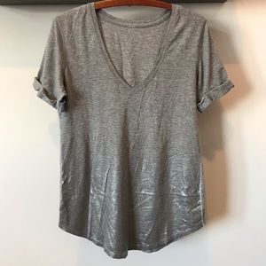 Lululemon Gray V-Neck